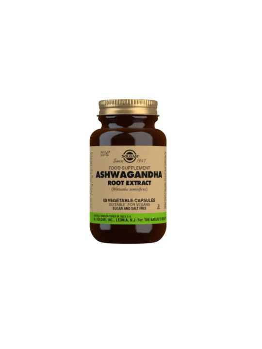 Solgar Ashwagandha Extrait de Racine 60 Gélules Végétales