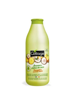 Cottage Ananas & Crème De Coco Douche & Bain Lait Hydratant 750ml