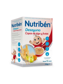 Nutribén Flocons de Petit-Déjeuner au Blé et aux Fruits 750g