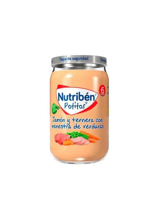 Nutribén Petit Pot Jambon, Bœuf et Légumes 235g
