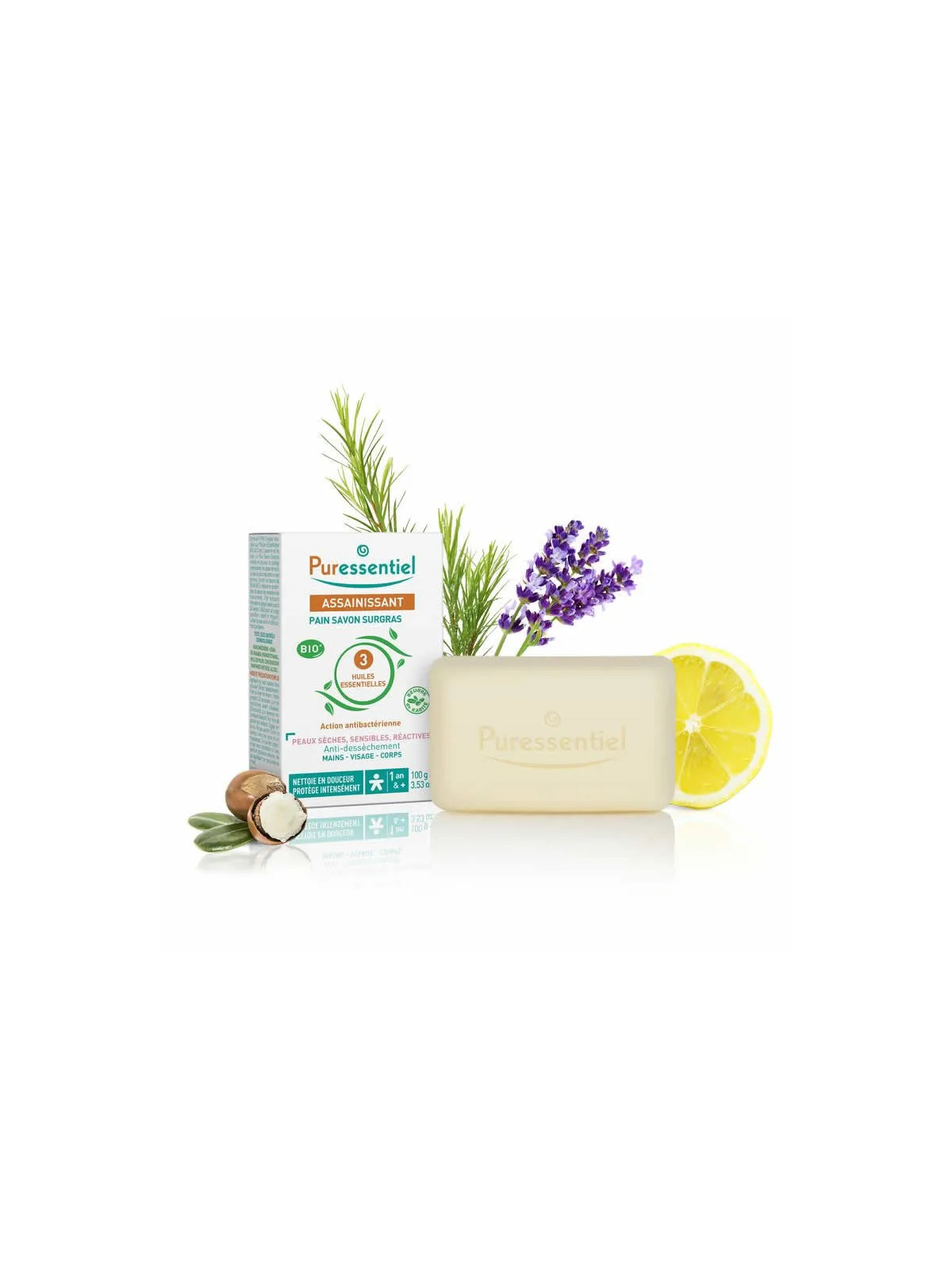 Puressentiel Pain de Savon Surgras Bio 100g