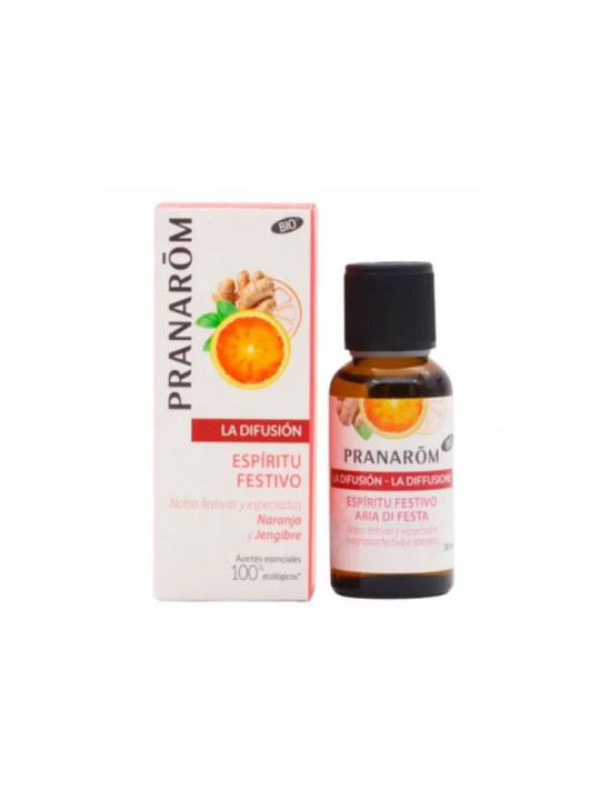 Pranarôm La Diffusion Bio Esprit Festif Mélange pour Diffusion 30ml