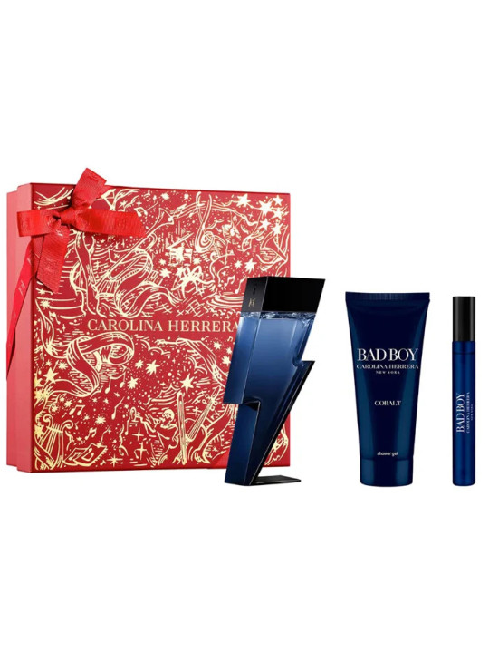Carolina Herrera Bad Boy Cobalt Eau De Parfum 100ml Coffret 3 Produits