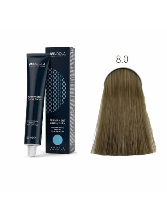 INDOLA Permanent Caring Color 8.0 Blond Clair Naturel 60ml