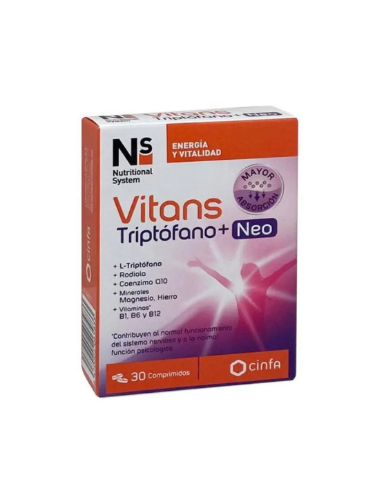 NS Vitans Tryptophane+ Neo 30 Comprimés