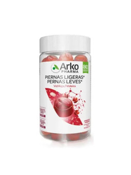 Arkopharma Jambes Légères 60 Gommes Saveur Canneberge et Cassis