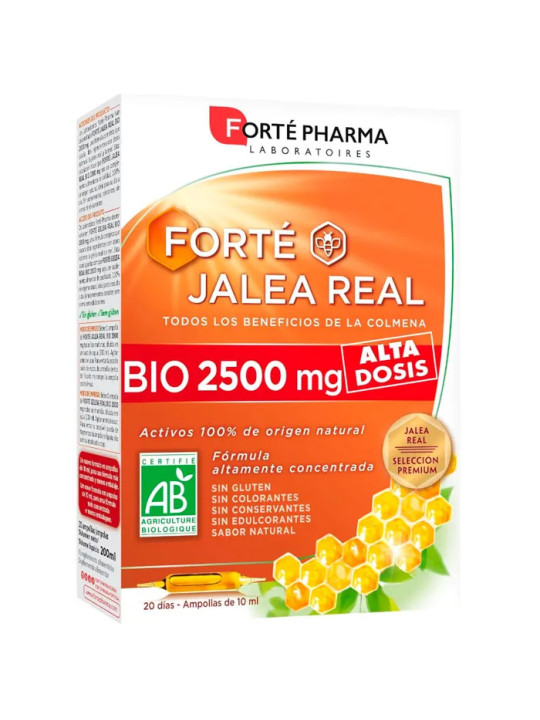 Forté Pharma Gelée Royale Bio 2500mg 20 Ampoules