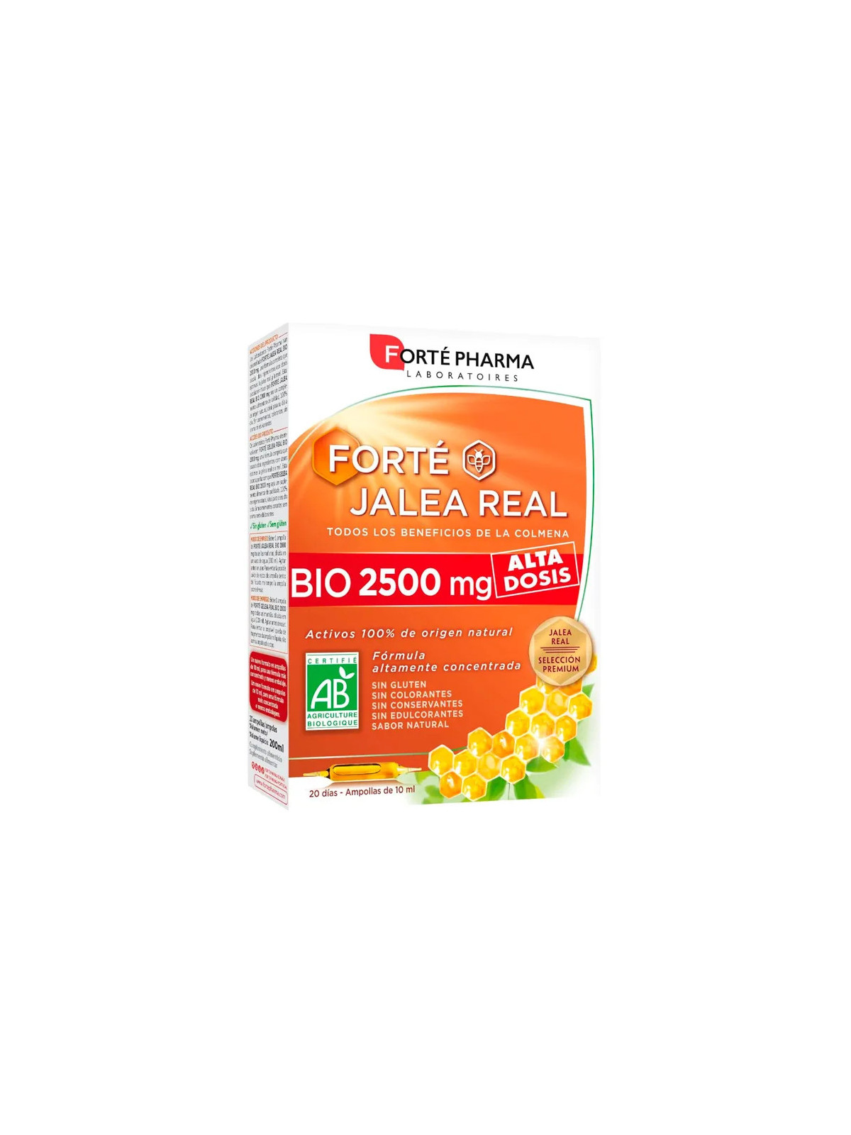 Forté Pharma Gelée Royale Bio 2500mg 20 Ampoules