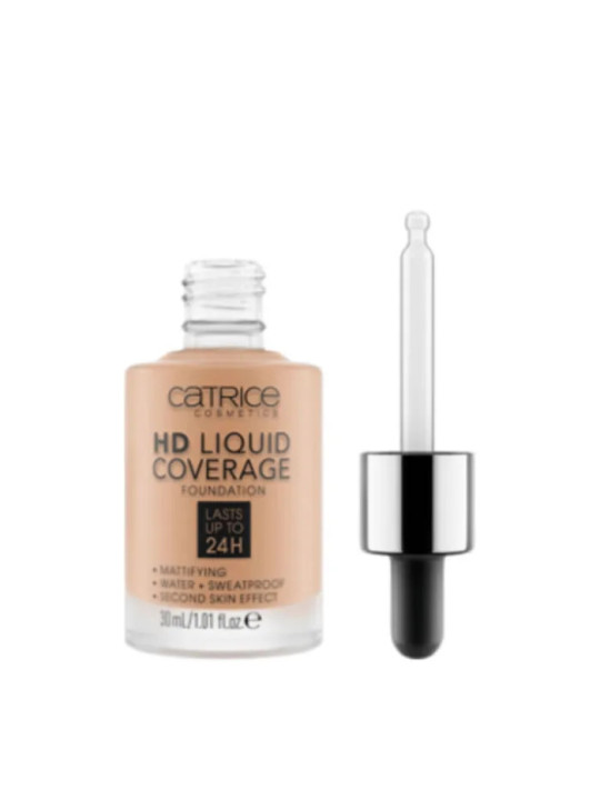 Catrice HD Liquid Coverage Fond de Teint Longue Tenue 040 Warm Beige 30ml