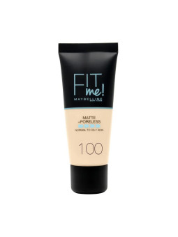 Maybelline Fit Me Matte & Poreless Fond de Teint 100 Warm Ivory 30ml