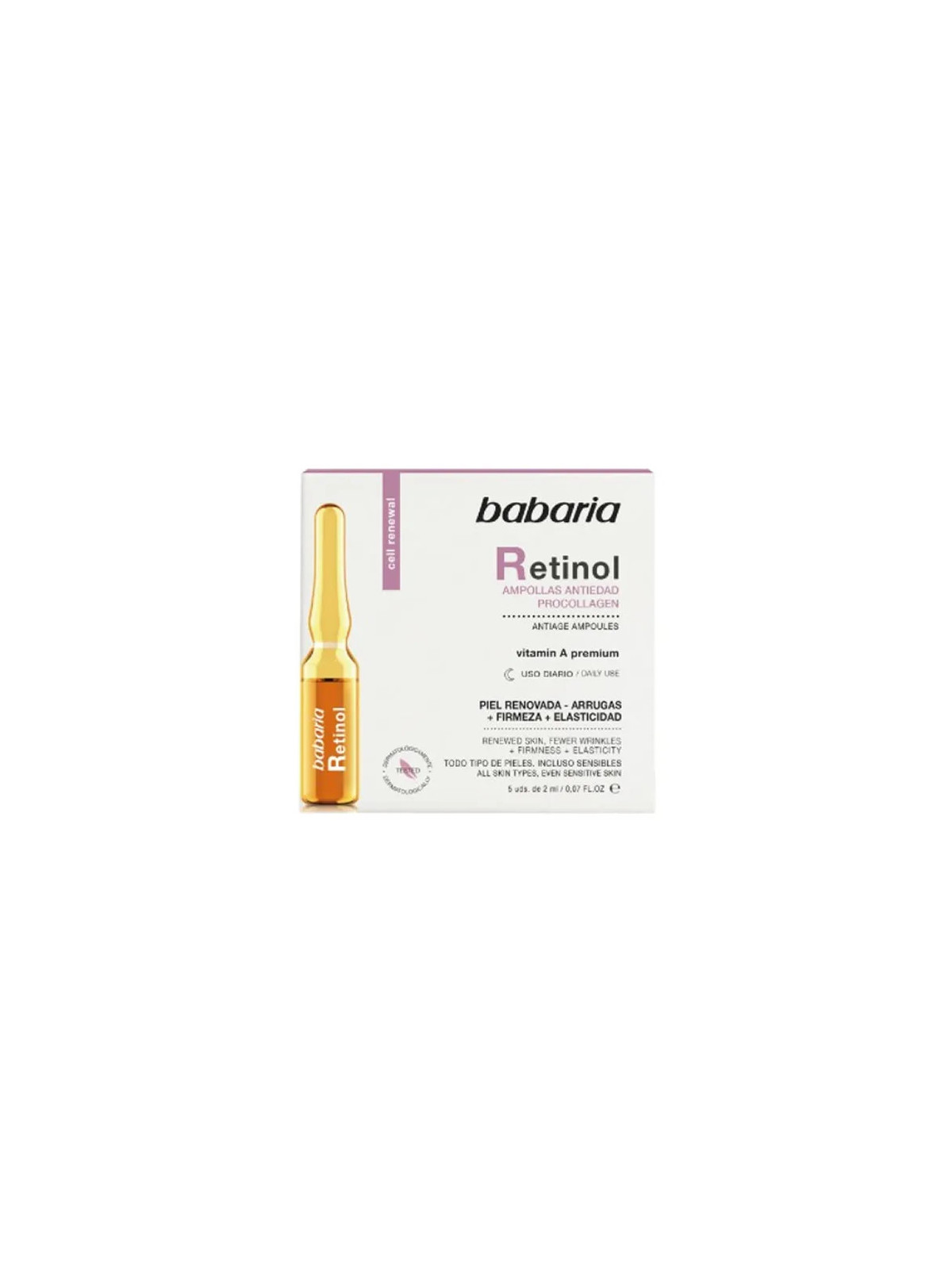 Babaria Rétinol Ampoules Anti-Âge 5x2ml