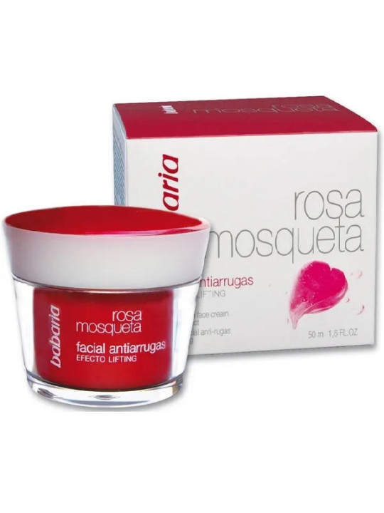 Babaria Crème Visage Anti-Rides à l'Huile de Rose Musquée 50ml