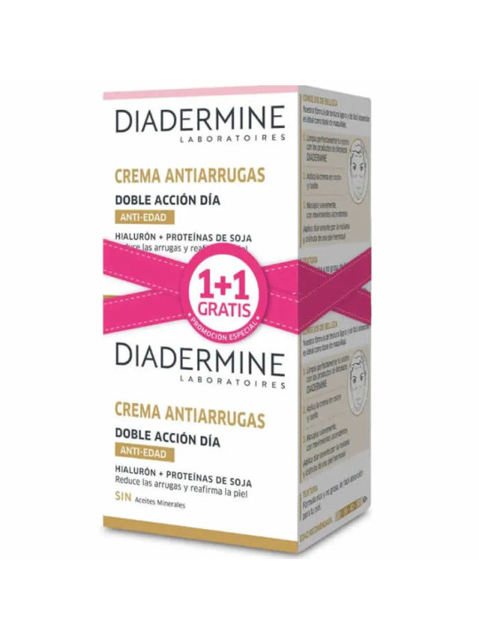 Diadermine Double Action Crème de Jour Antiride 50ml Coffret 2 Produits