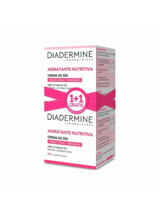 Diadermine Crème de Jour Hydratant Nourrissant 50ml Coffret 2 Produits
