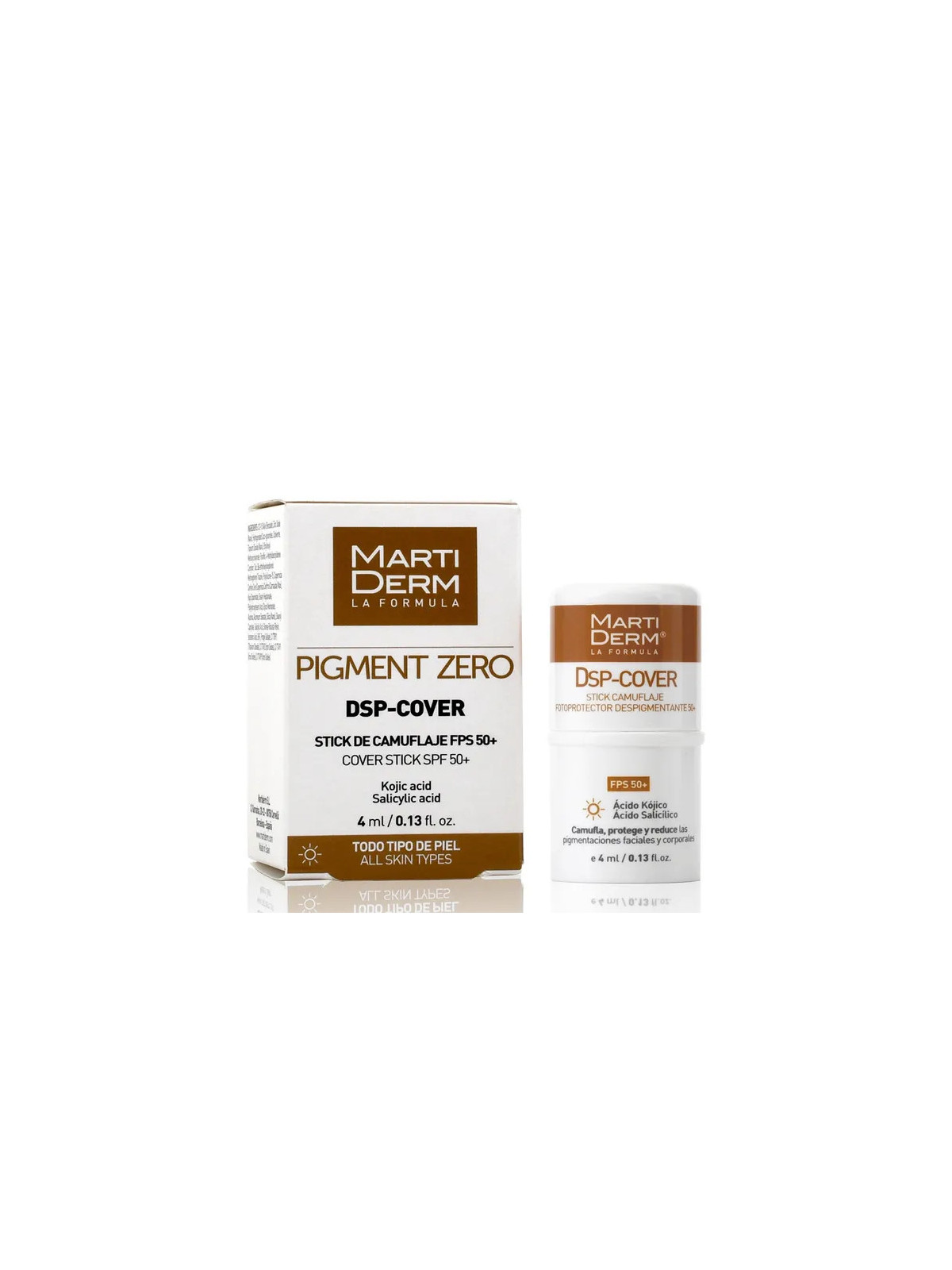 Martiderm Dépigmentant DSP Stick Camouflage et Protection SPF50+ 4ml