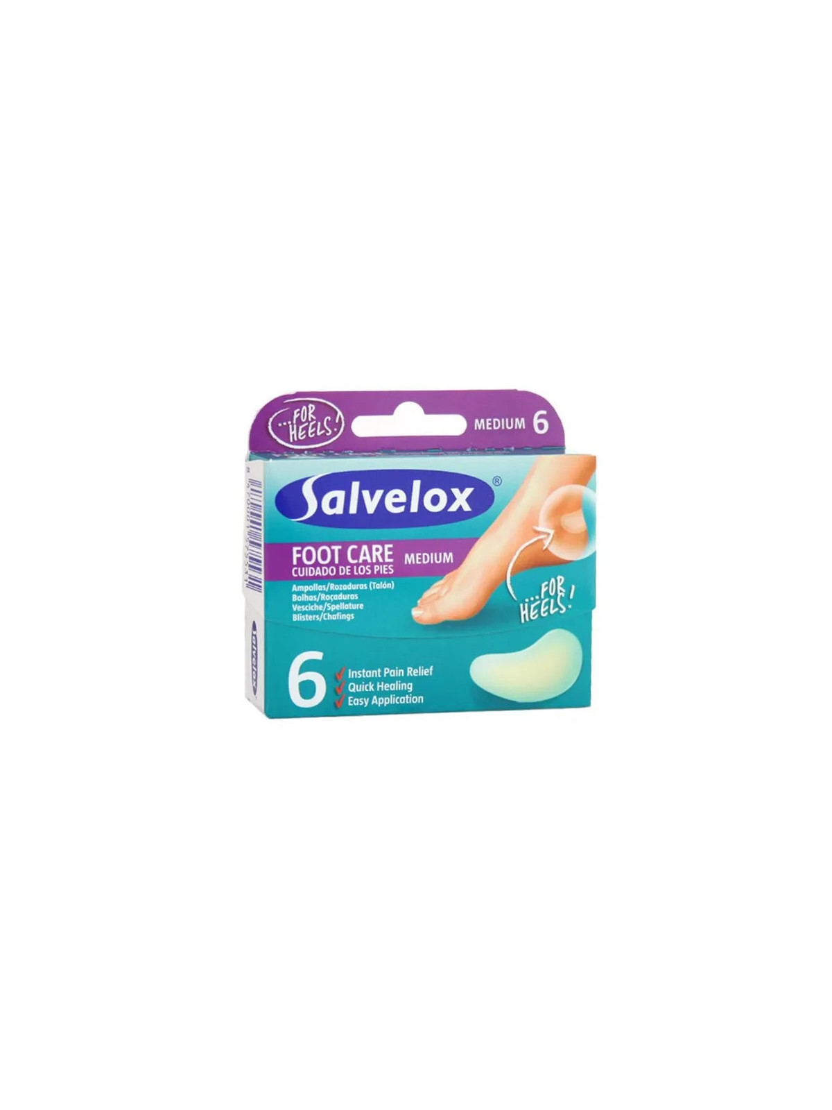Salvelox Emplâtres Hydrocolloïdes Moyens 6 Unités 40x61mm