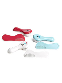 Suavinex Set Brosse et Peigne Blanc 0m+