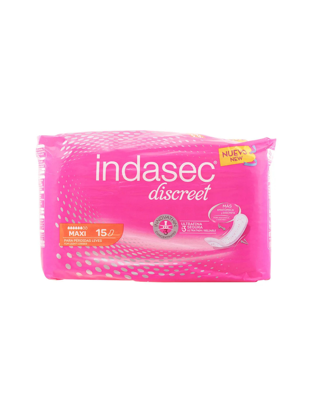 Indasec Maxi Incontinence Compresse 15 Unités
