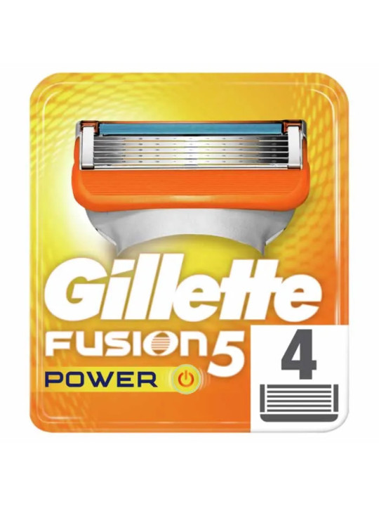 Gillette Fusion Power Recharge 4 Unités