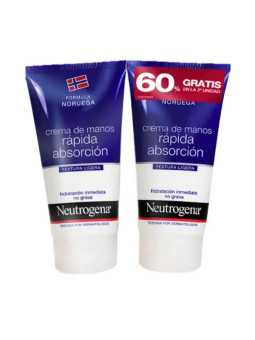 Neutrogena Formule Norvégienne Crème Mains Absorption Rapide 2x75ml