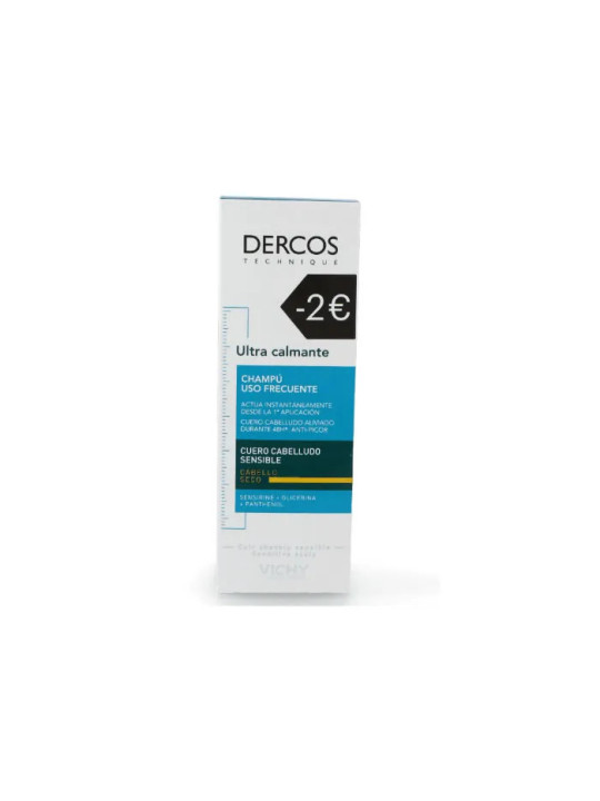 Vichy Dercos Ultra Soothing Shampooing Cheveux Secs 200ml