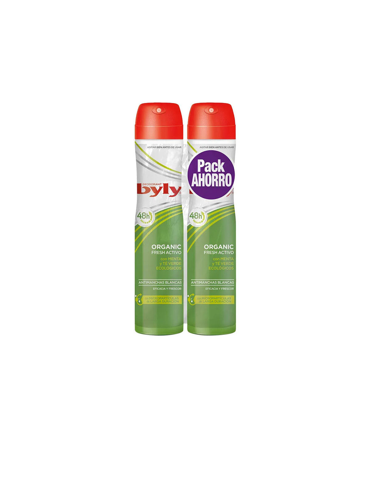 Byly Organic Extra Fresh Déodorant Vaporisateur 2x200ml