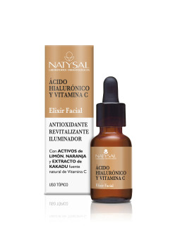Natysal Acide Hyaluronique et Vitamine C Élixir Facial