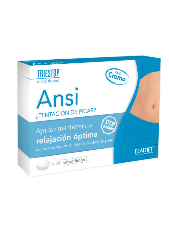 Eladiet Triestop Ansi Citron au Chrome 30 Comprimés