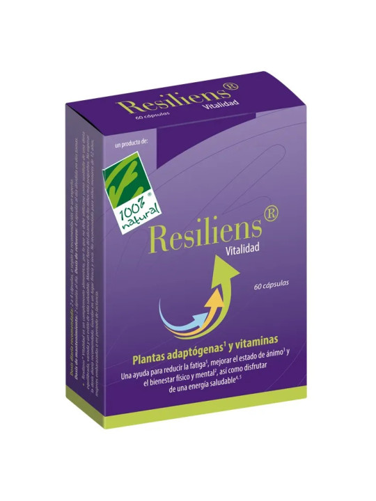 100% Natura Resiliens Vitalidad 60 Capsules