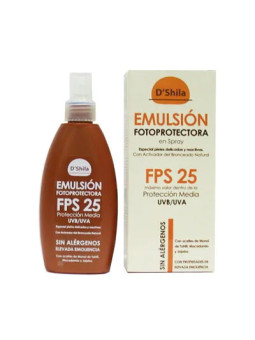 Shila Émulsion Photoprotectrice Spray SPF 25 200ml