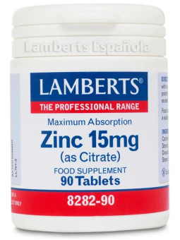 Lamberts Zinc 15mg 90 Comprimés