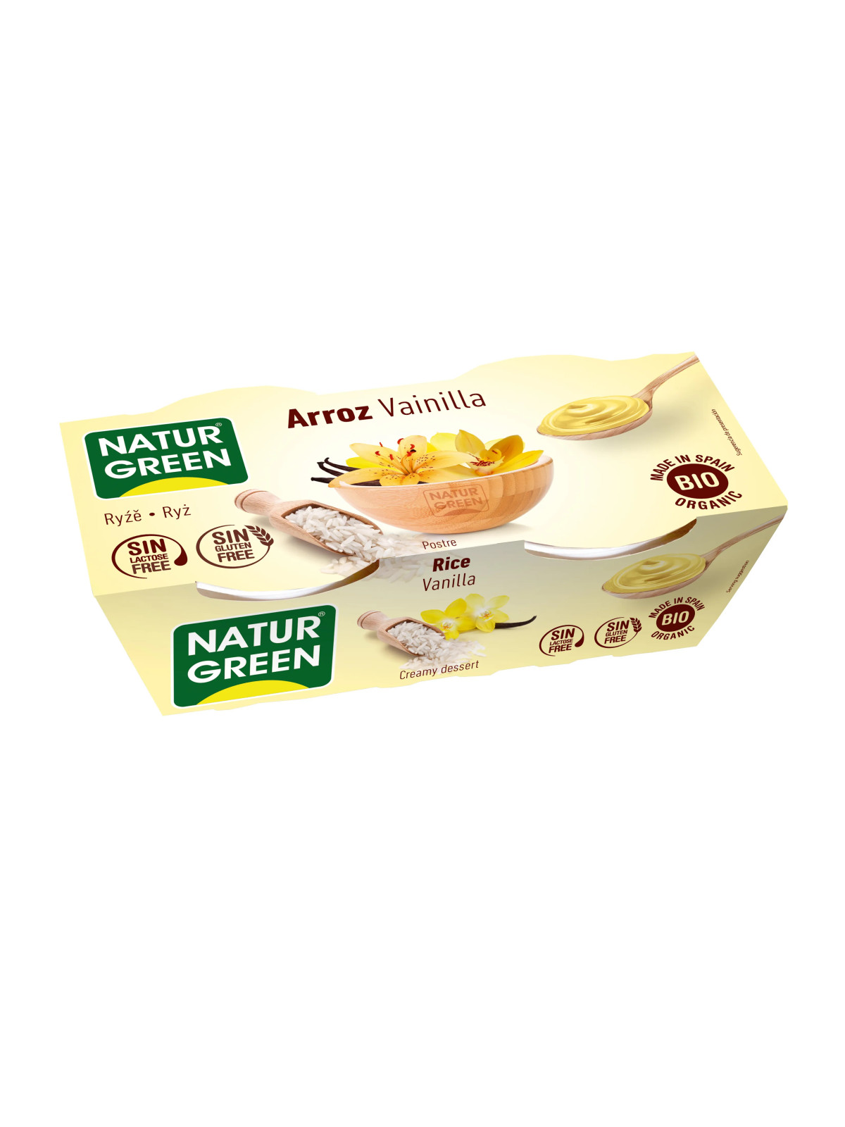 NaturGreen Dessert Riz Vanille 2x125g