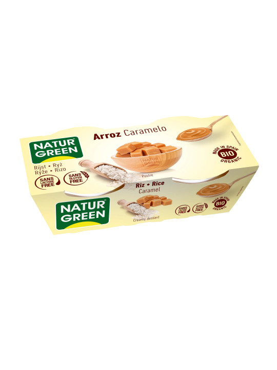 NaturGreen Dessert Riz Caramel 2x125g