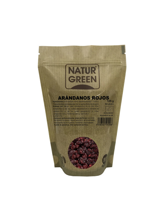 Naturgreen Canneberges Déshydratées Bio 125g