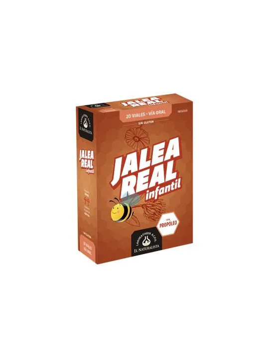 EL NATURAL Gelée Royale Infantile avec Propolis 20 Ampoules Ouverture Facile