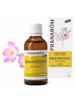 Pranarôm Rose Musquée (Rosa rubiginosa) Huile Végétale Bio 50ml