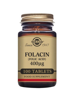 Solgar Folacin (Acide Folique) 400mcg 100 Comprimés