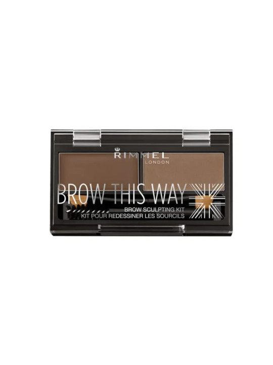 Rimmel Brow This Way Kit Sculptant Sourcils 002 Mid Brown