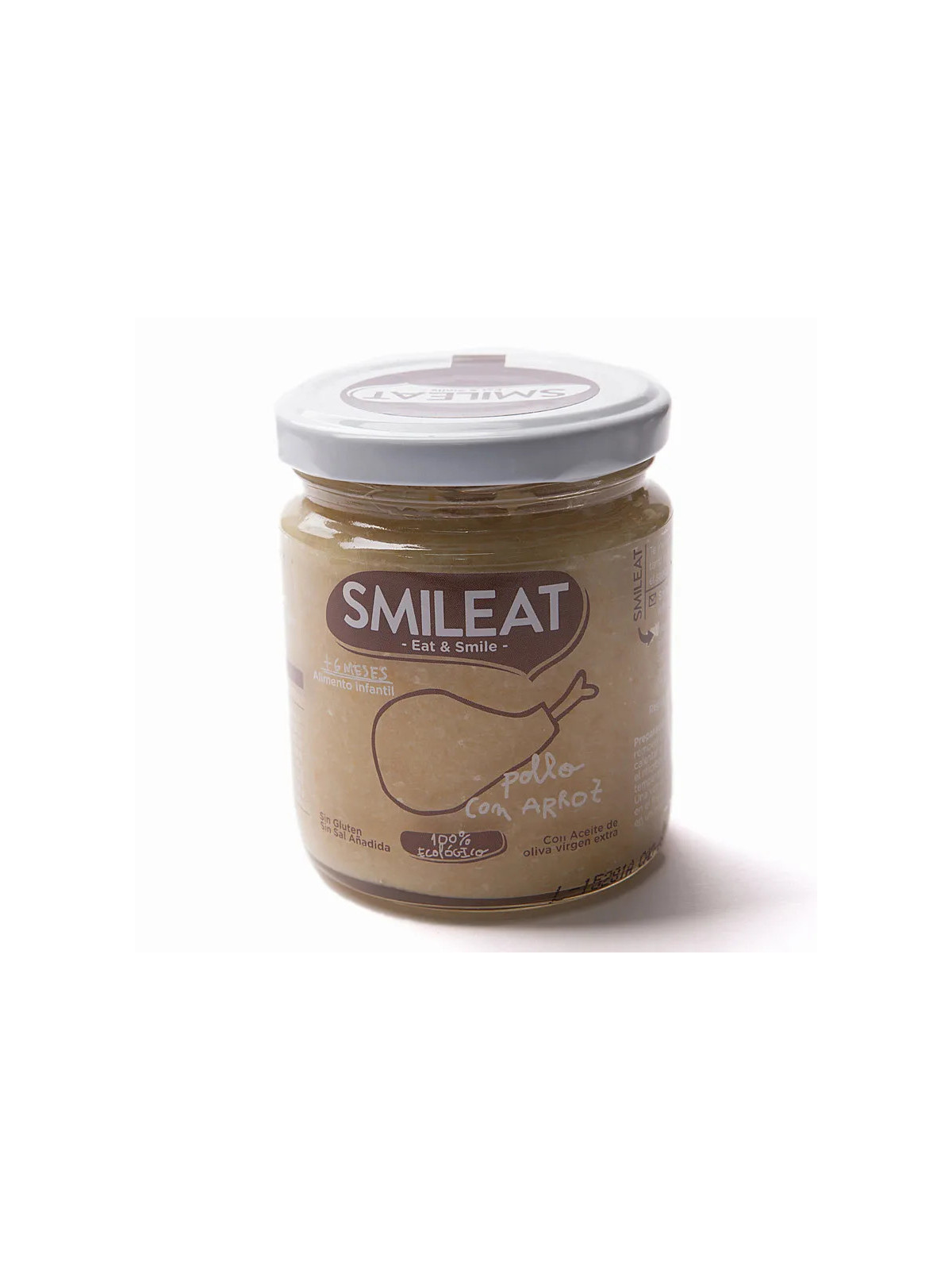 Smileat Petit Pot Bio Poulet avec Riz 230g