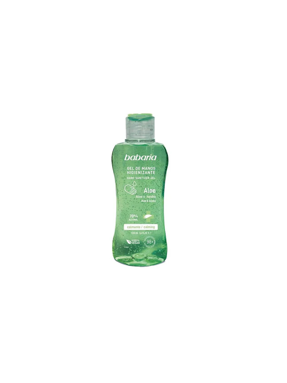Babaria Gel Mains Désinfectant Aloe Vera 70% Alcool 100ml