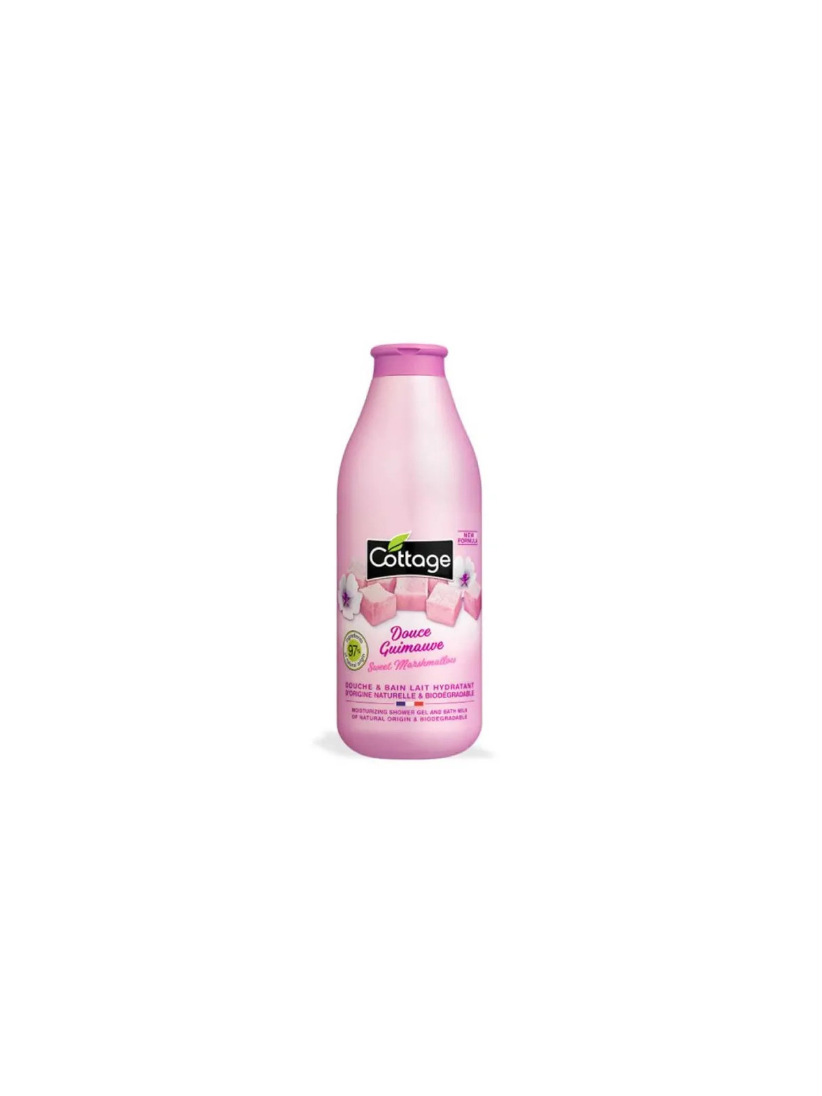 Cottage Douce Guimauve Douche & Bain Lait Hydratant 750ml