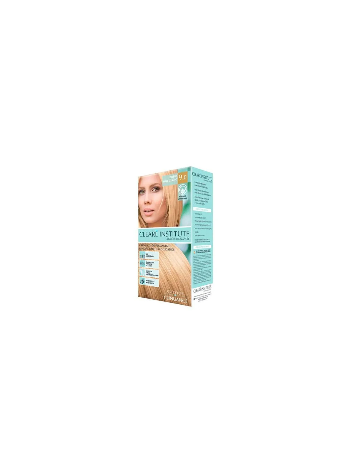 Clearé Institute Coloration 9.0 Blond Très Clair Cheveux Délicats