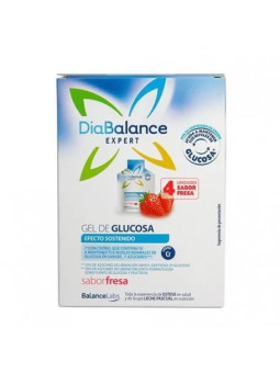 Diabalance Expert Gel de Glucose à Effet Durable Fraise 4 Sachets
