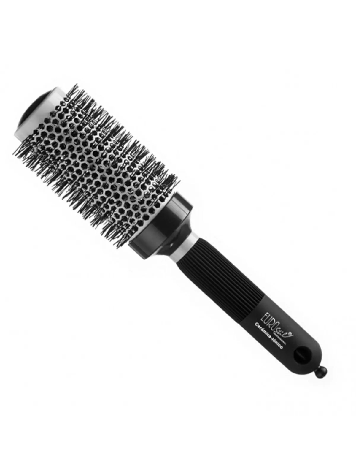 Eurostil Brosse Thermique Ionique Manche Caoutchouc 43mm