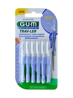 GUM Trav-Ler Brossette Interdentaire 0,6mm 6 Unités