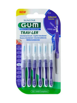 GUM Proxabrush Brossette Interdentaire Extra Fine Cylindrique 1512