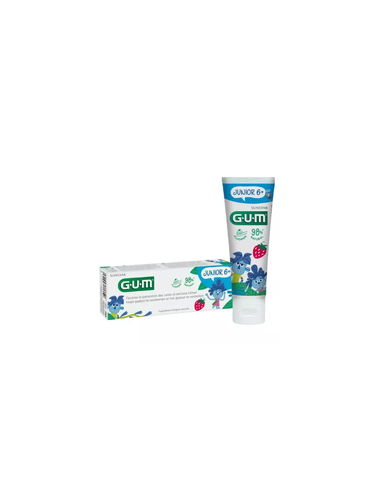 GUM Junior Dentifrice Fraise 7-12 ans 50ml