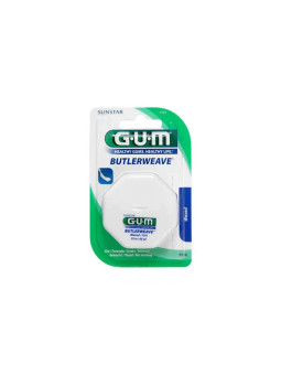 GUM Butlerweave Fil Dentaire Ciré 55m