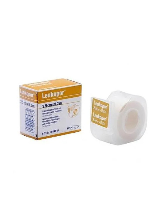 Leukopor Sparadrap Microporeux Peaux Sensibles 9,2m x 2,5cm 1 Unité
