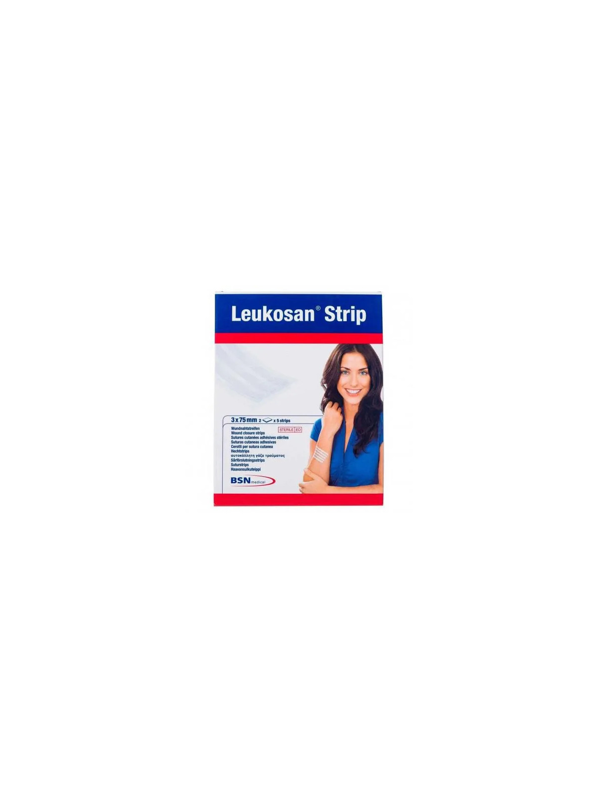 BSN Medical Leukosan Strip Bandelettes de Suture 3x75mm 5 Bandelettes